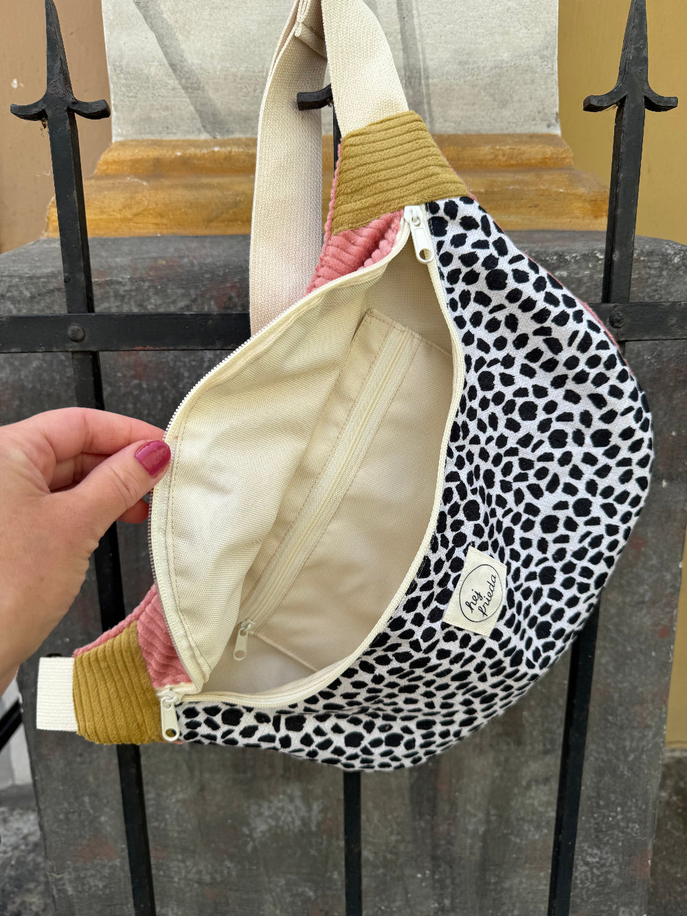 FRIEDA Hipbag Cord creme