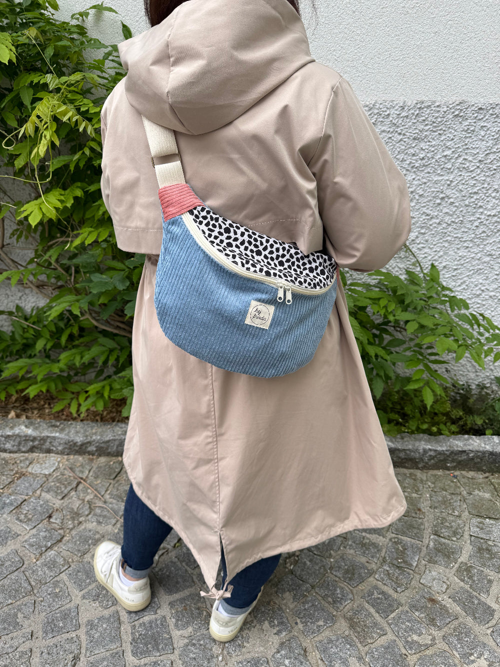 FRIEDA Hipbag Colorblock Leo/blau/rosa