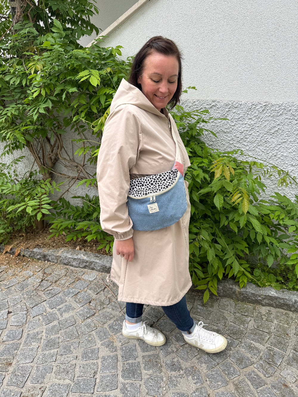 FRIEDA Hipbag Colorblock Leo/blau/rosa