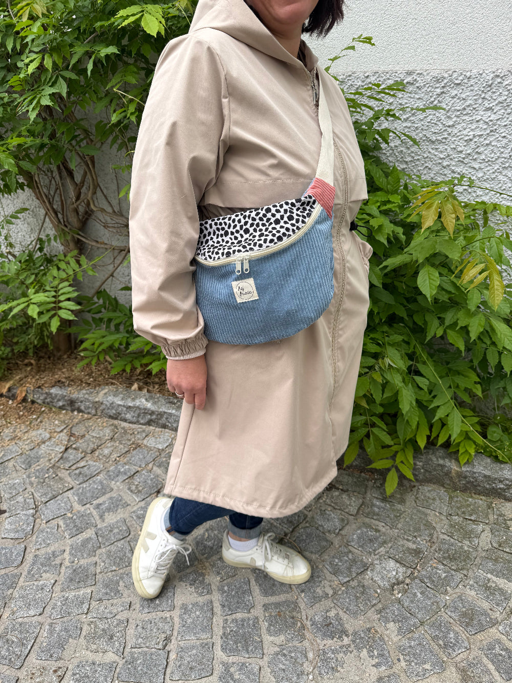 FRIEDA Hipbag Colorblock Leo/blau/rosa