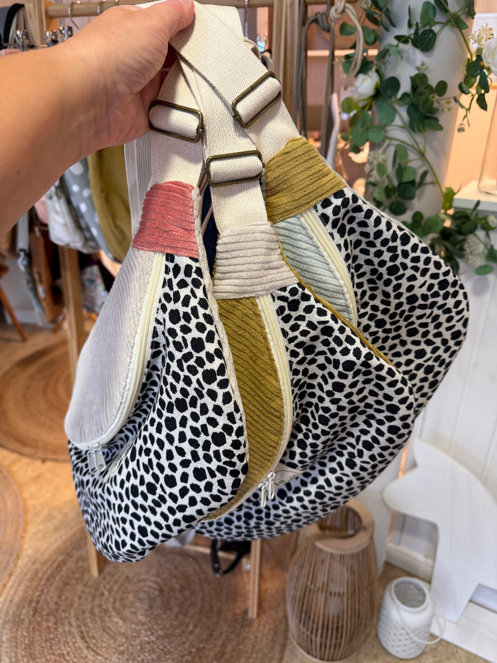 FRIEDA Hipbag Colorblock Leo/mint/senf