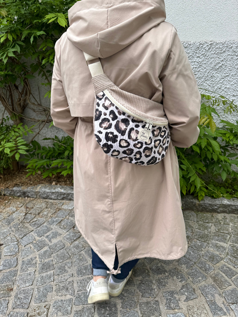 FRIEDA Hipbag Colorblock Leo/Cord Beige