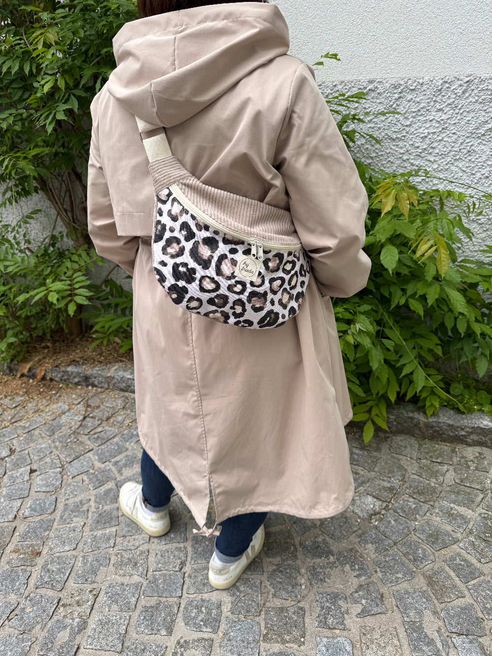FRIEDA Hipbag Colorblock Leo/Cord Beige
