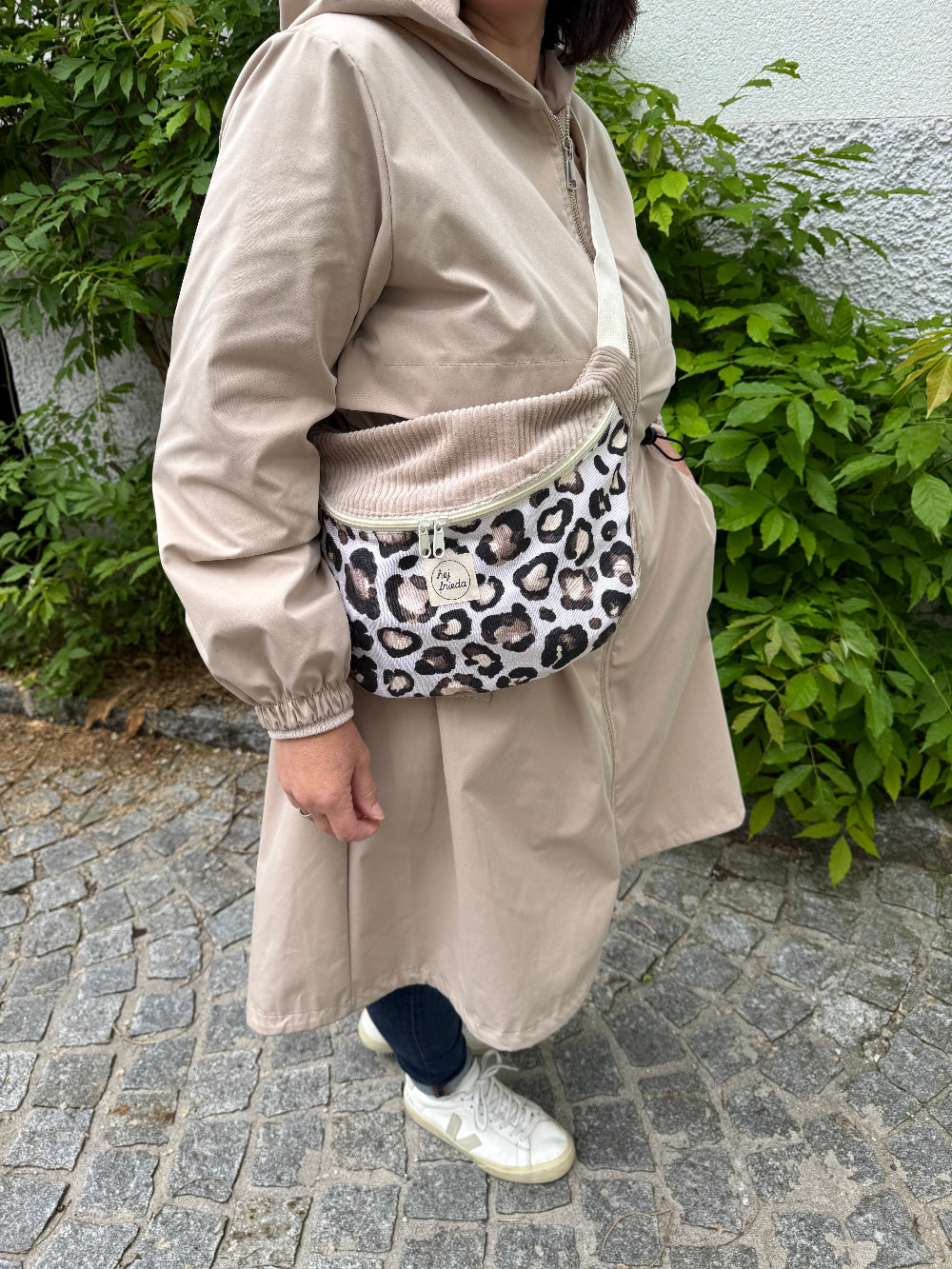 FRIEDA Hipbag Colorblock Leo/Cord Beige
