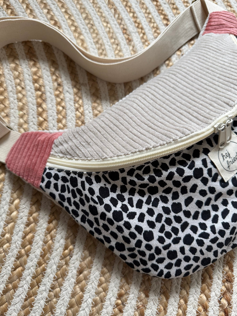 FRIEDA Hipbag Colorblock Leo/creme/rosa
