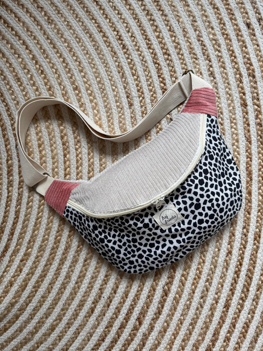 FRIEDA Hipbag Colorblock Leo/creme/rosa