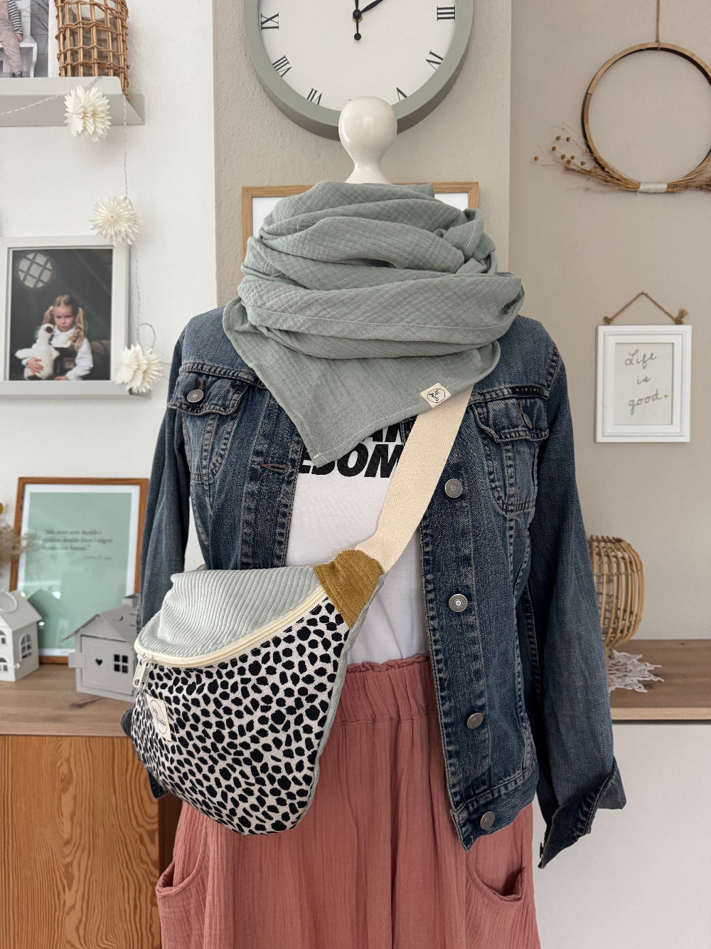FRIEDA Hipbag Colorblock Leo/mint/senf