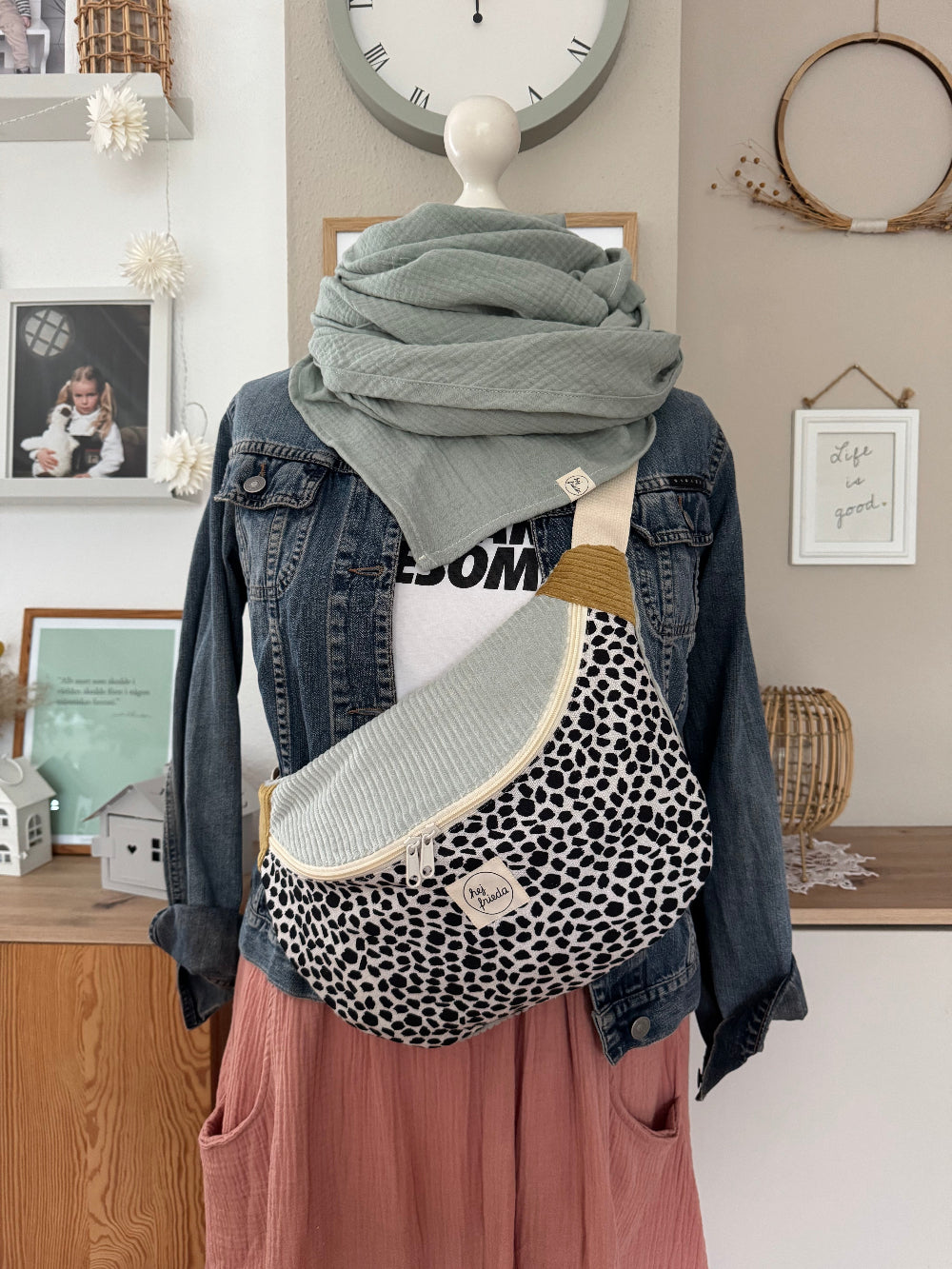 FRIEDA Hipbag Colorblock Leo/mint/senf