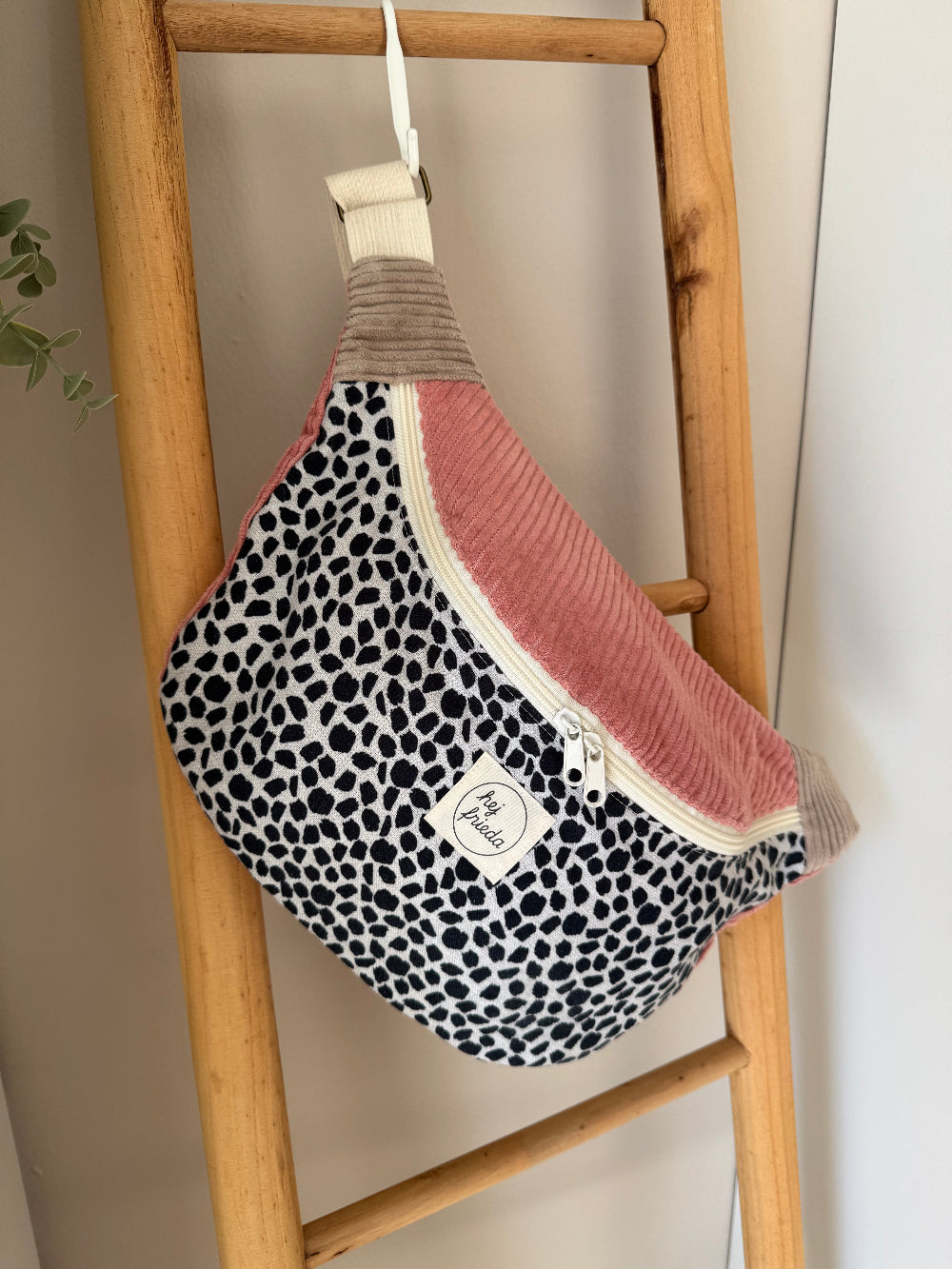 FRIEDA Hipbag Colorblock Leo/rosa/beige