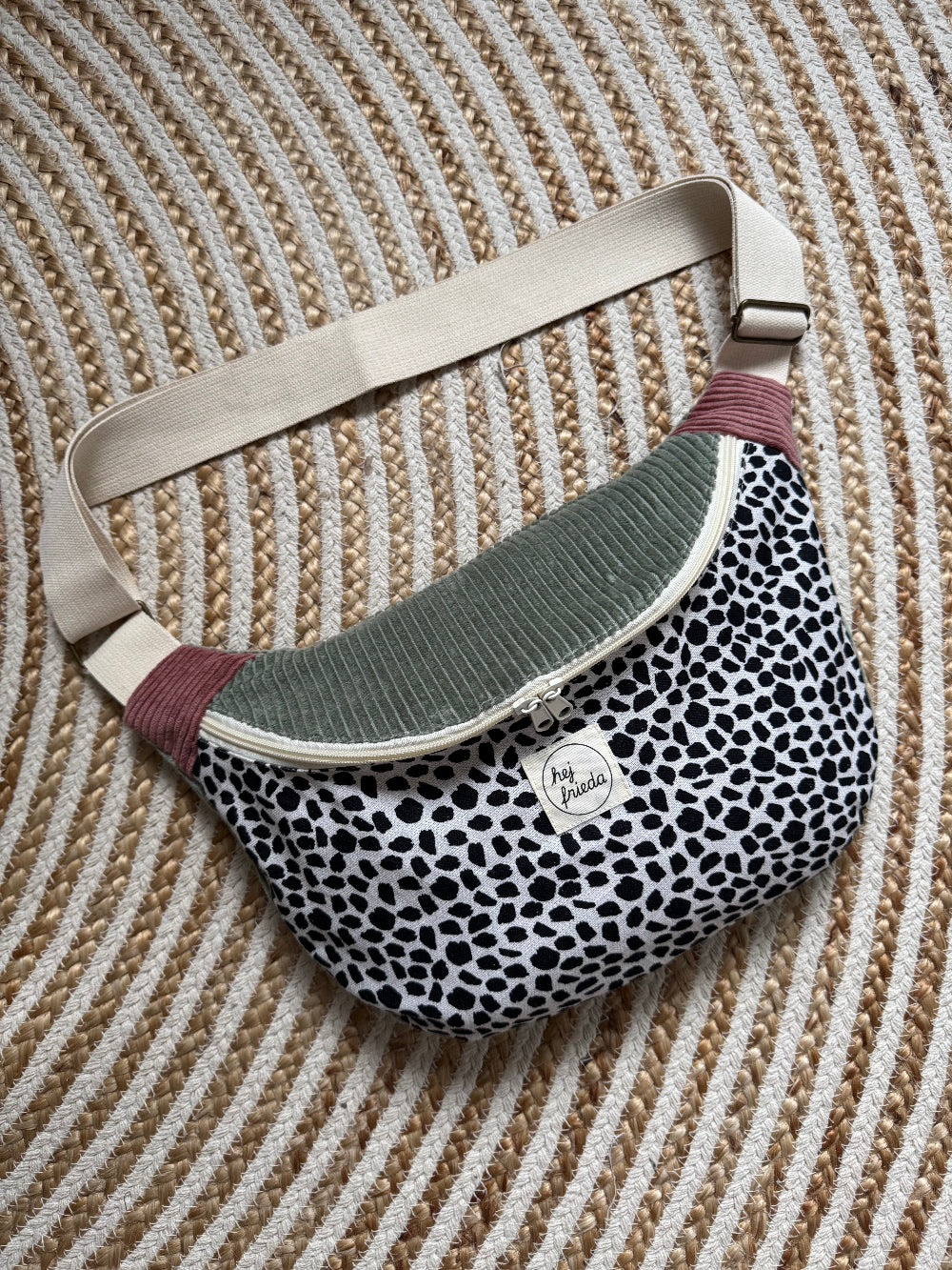 FRIEDA Hipbag Colorblock Leo/salbei/altrosa