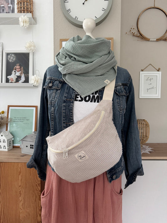 FRIEDA Hipbag Cord creme