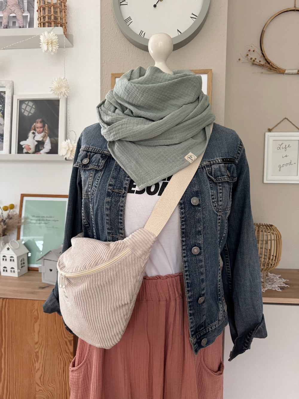 FRIEDA Hipbag Cord creme