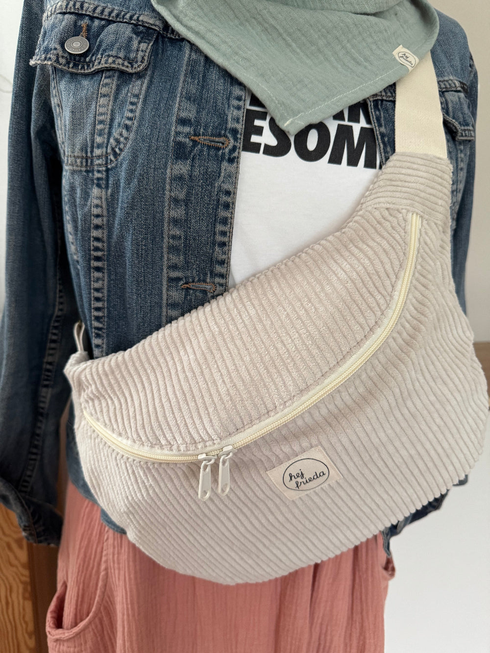 FRIEDA Hipbag Cord creme