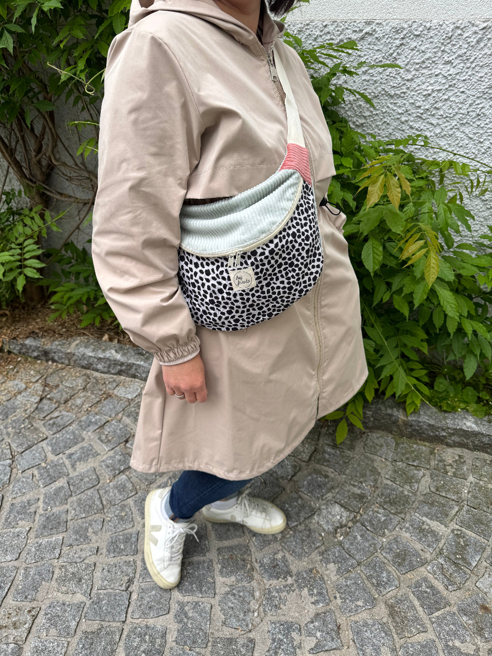 FRIEDA Hipbag Colorblock Leo/mint/rosa