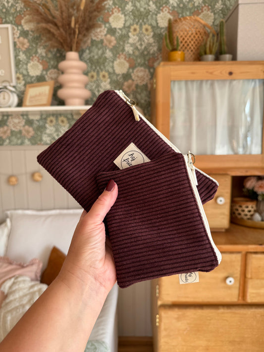 LINA Etui Cord beere  //  2 Größen