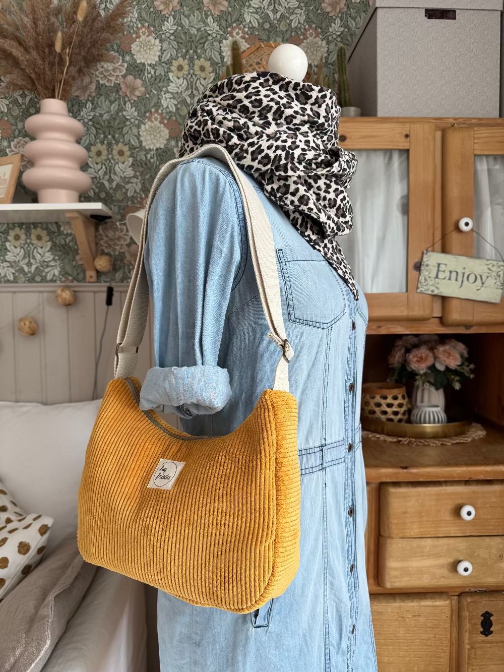 MAJA Crossbody Bag Cord curry