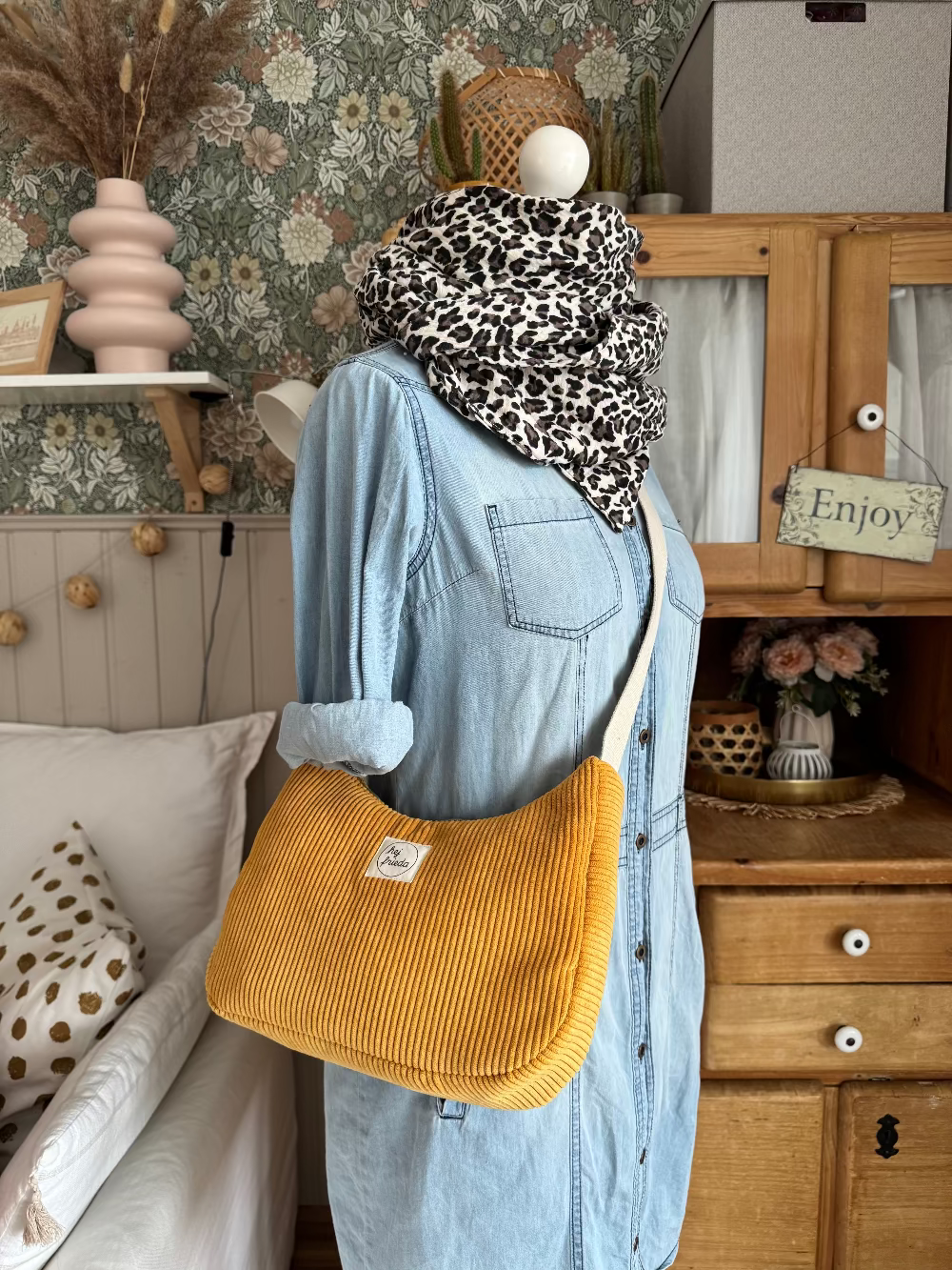 MAJA Crossbody Bag Cord curry