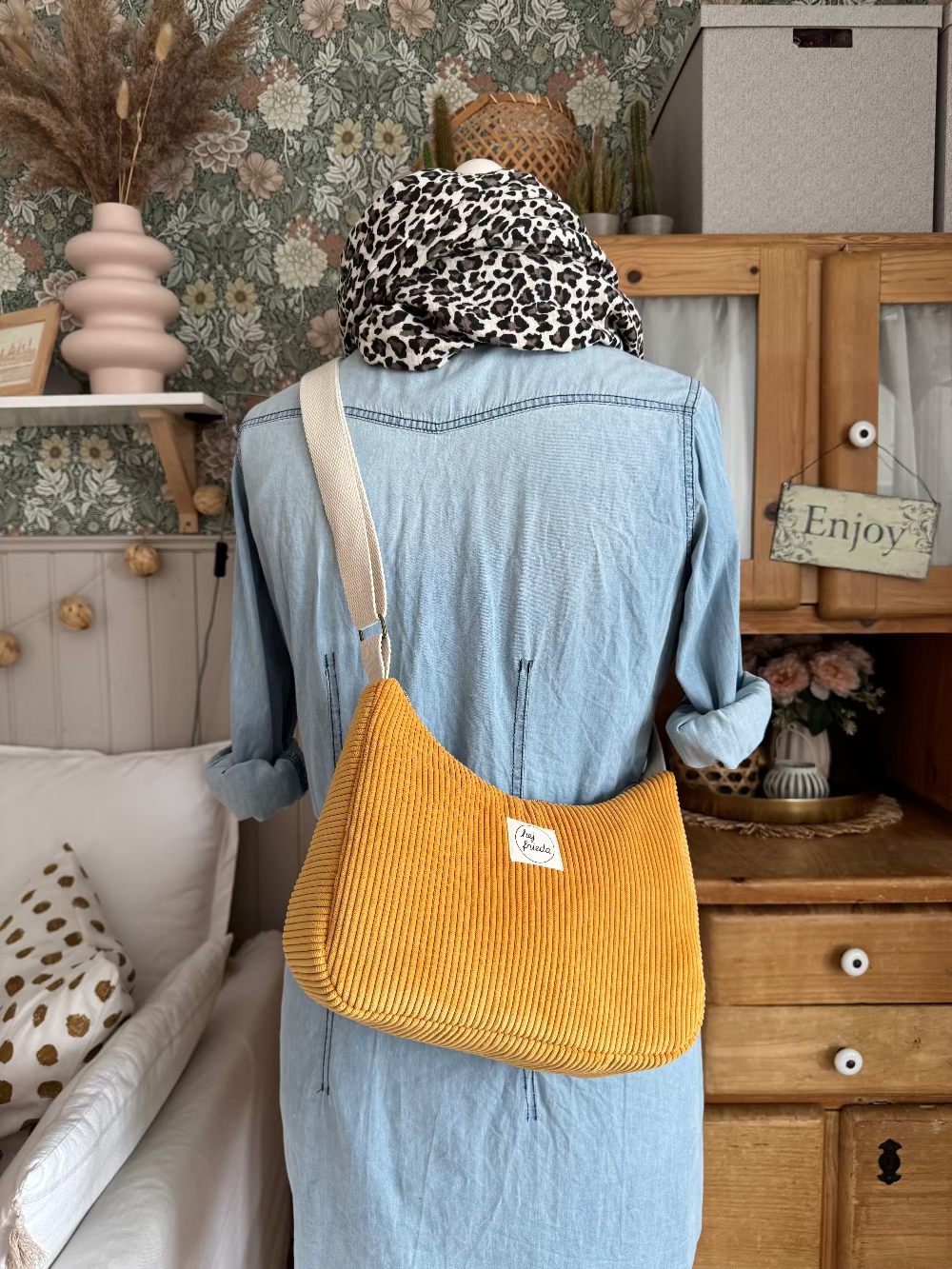MAJA Crossbody Bag Cord curry