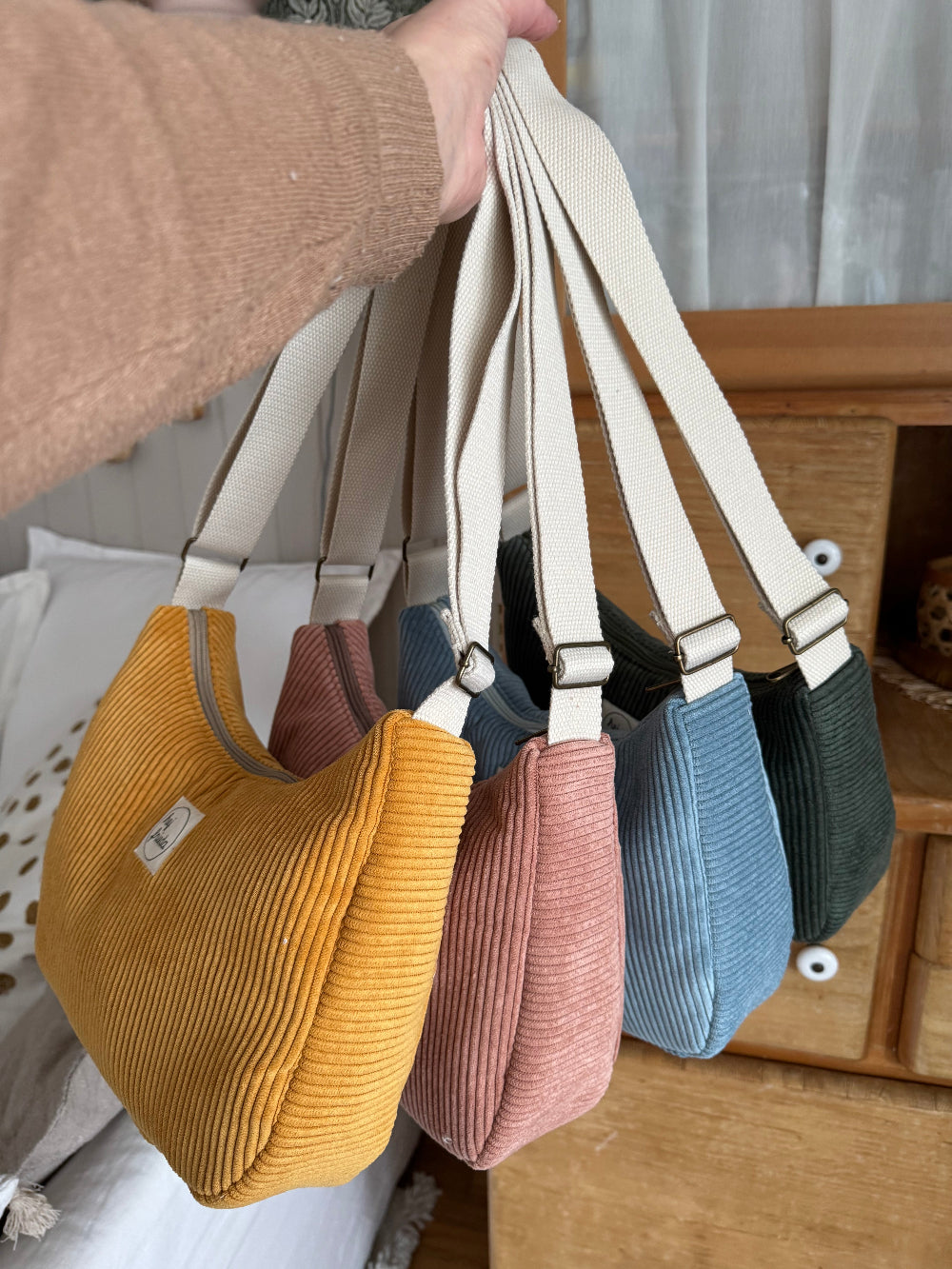MAJA Crossbody-Bag Cord rosé
