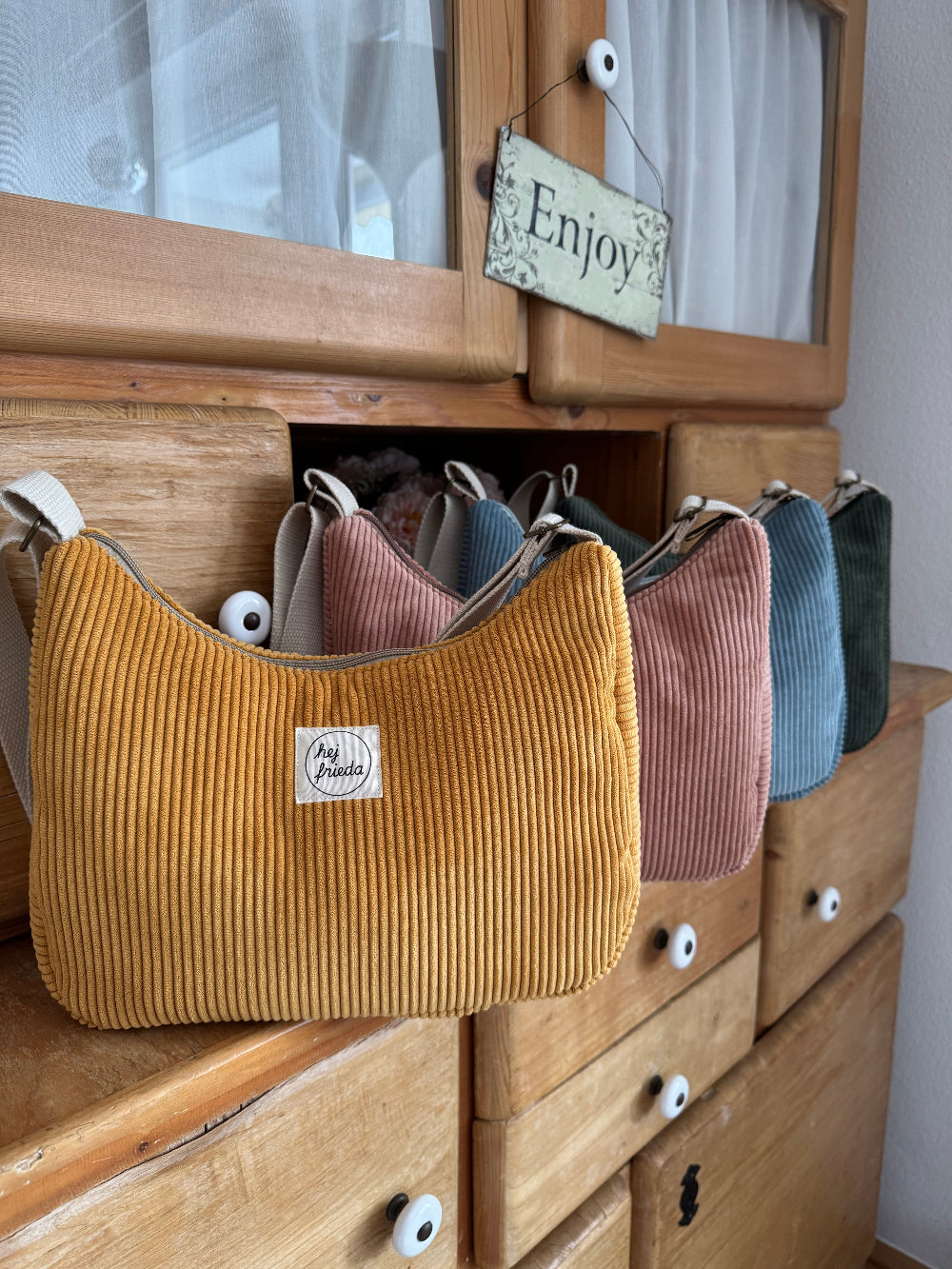 MAJA Crossbody-Bag Cord rosé