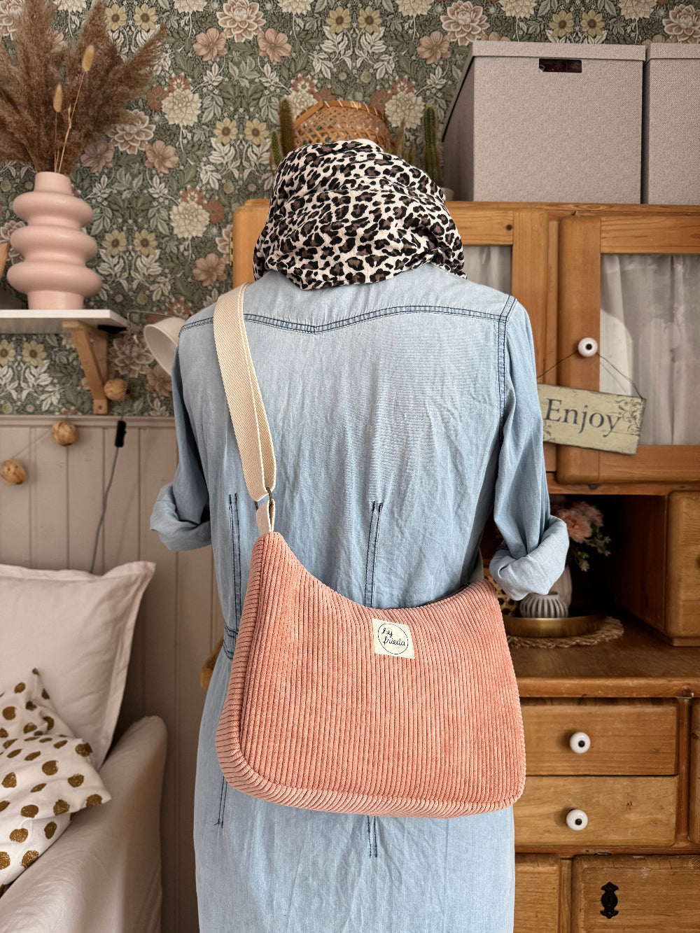 MAJA Crossbody-Bag Cord rosé