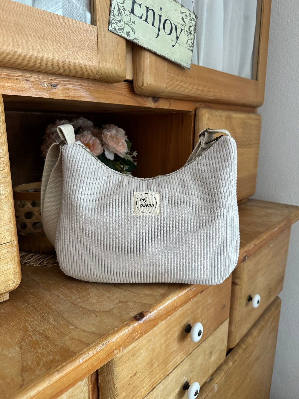 MAJA Crossbody Bag Cord creme