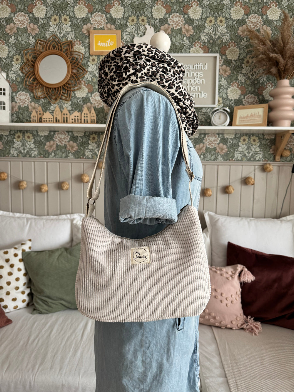 MAJA Crossbody Bag Cord creme