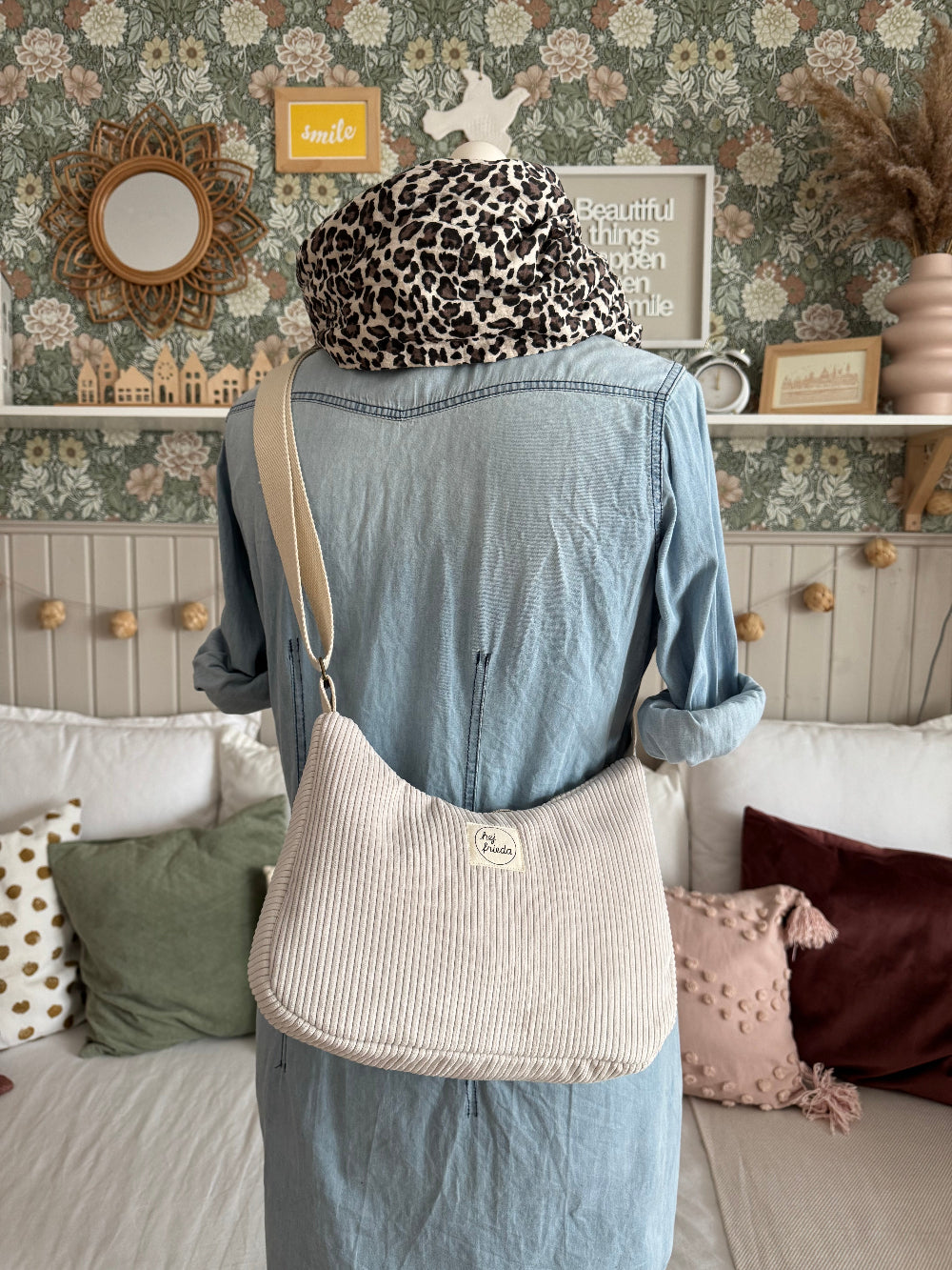 MAJA Crossbody Bag Cord creme