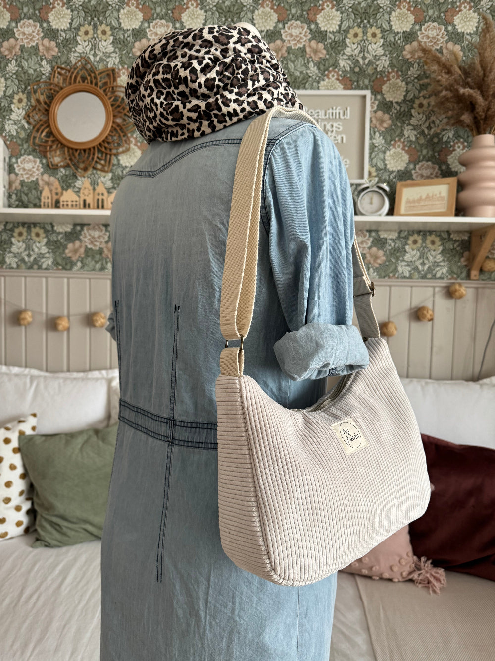 MAJA Crossbody Bag Cord creme