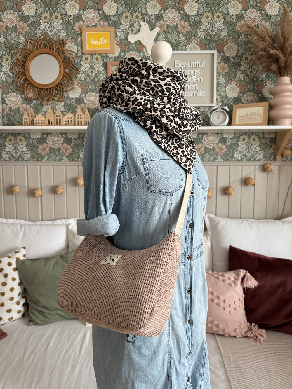 MAJA Crossbody Bag Cord sand