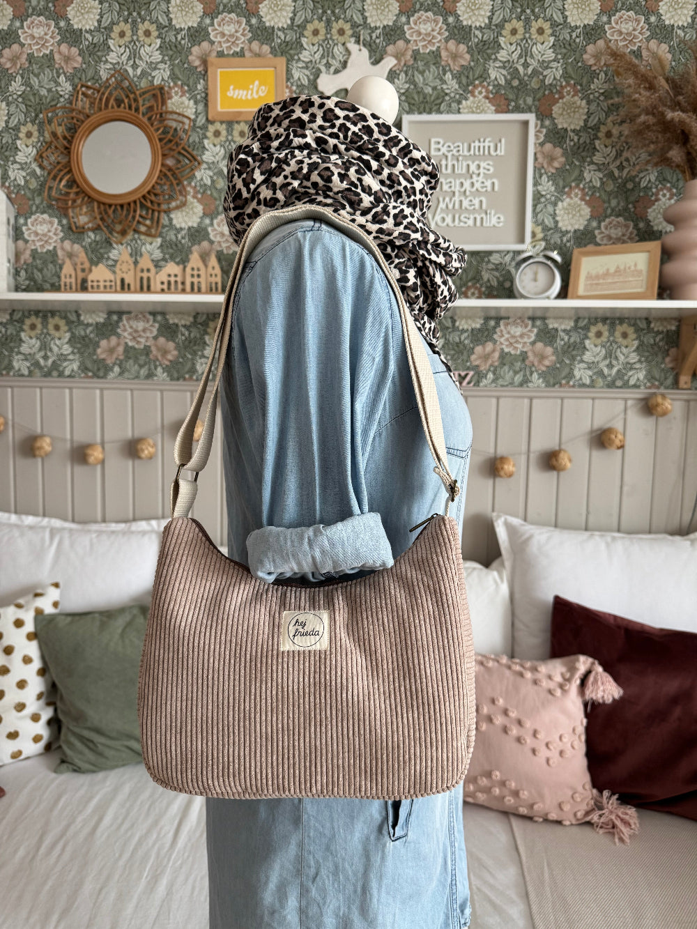 MAJA Crossbody Bag Cord sand