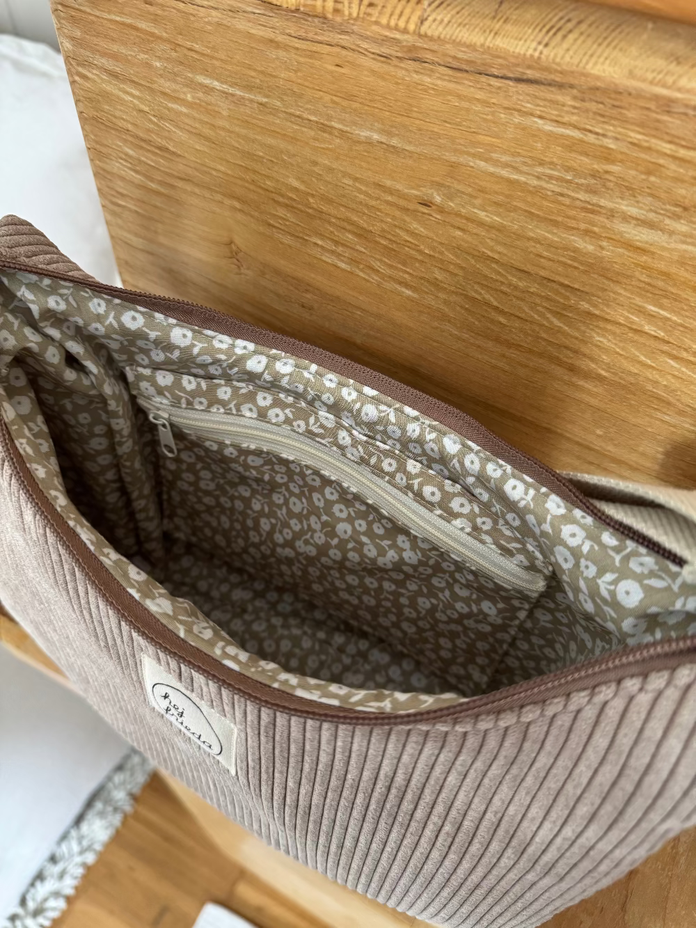 MAJA Crossbody Bag Cord zimt