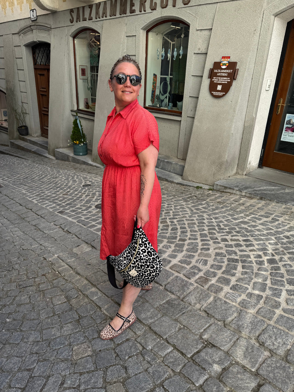 FRIEDA Hipbag Leo Allover Schwarz/Ecru
