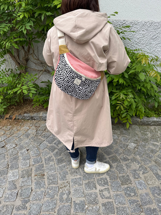 FRIEDA Hipbag Colorblock Leo/rosa/senf