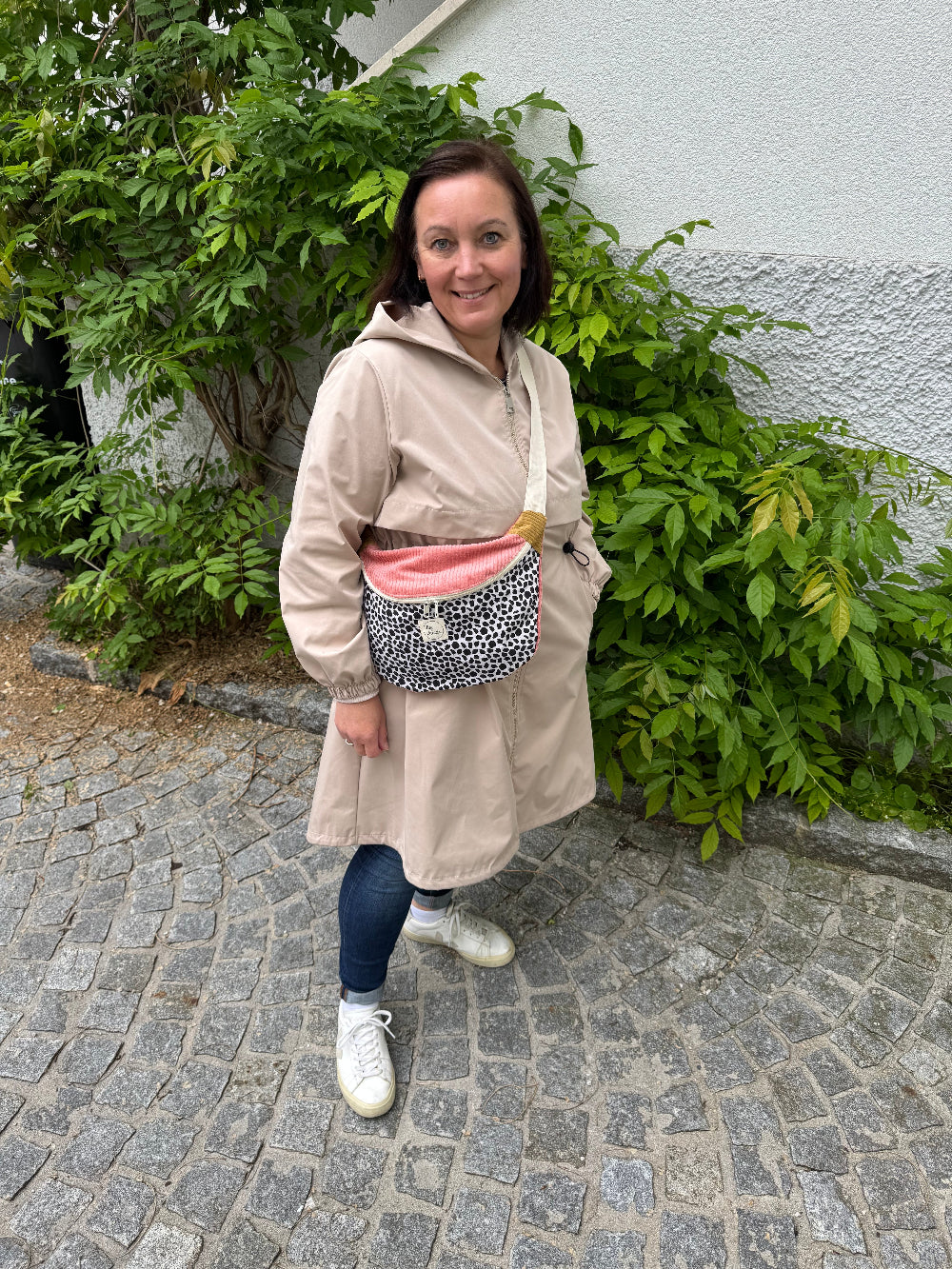 FRIEDA Hipbag Colorblock Leo/rosa/senf