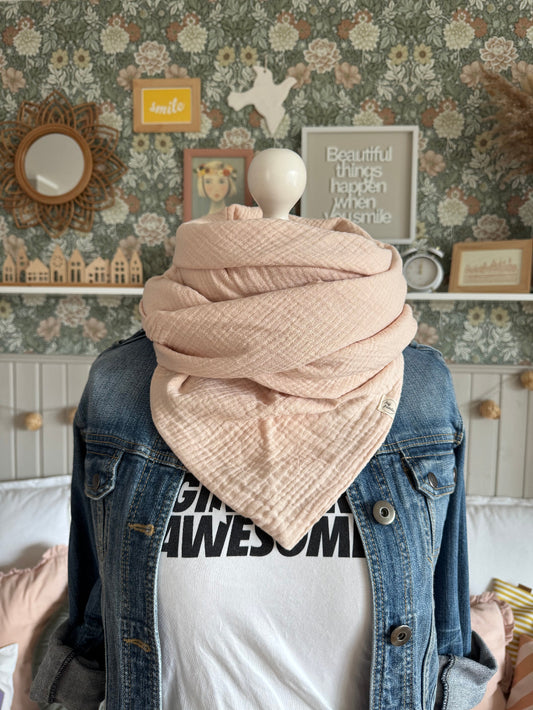 HANNA Musselintuch XL Blush rosé