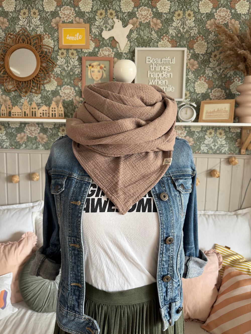 HANNA Musselintuch XL Hazel