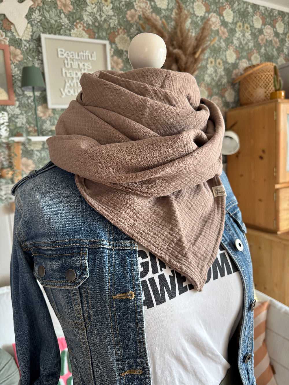 HANNA Musselintuch XL Hazel