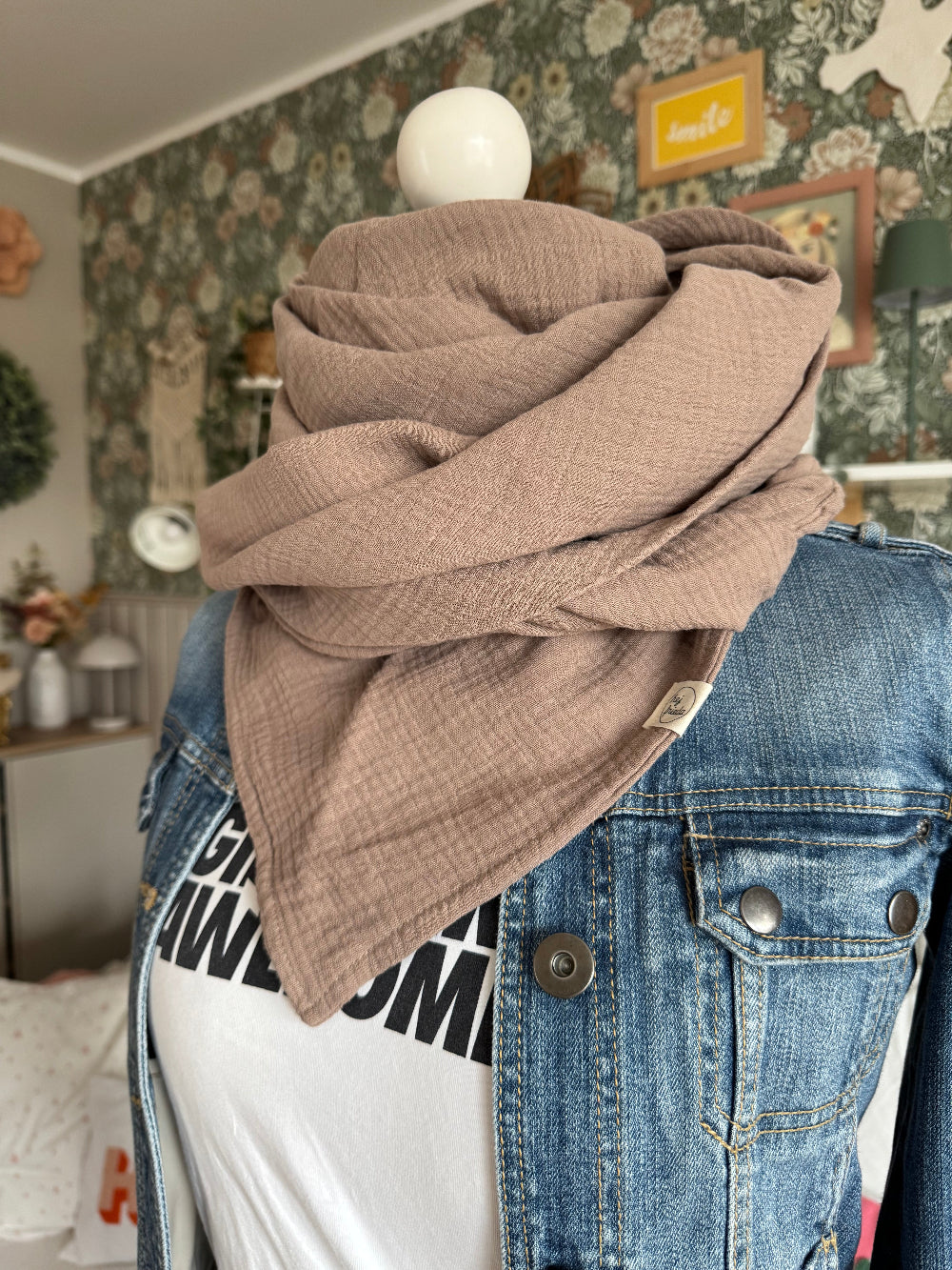 HANNA Musselintuch XL Hazel