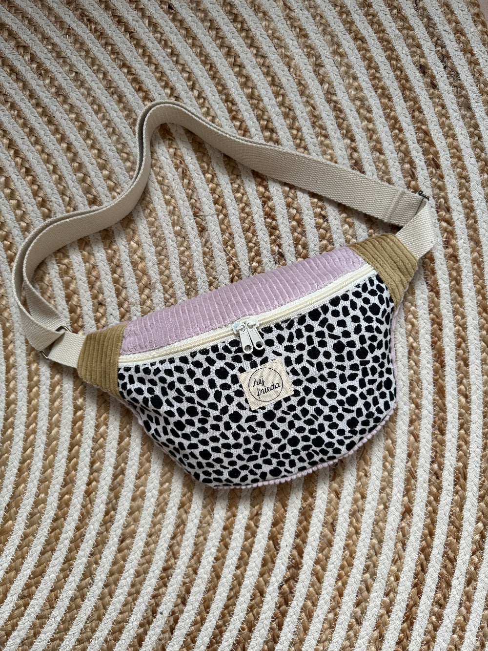 HEDI Hipbag Colorblock Cord Leo/flieder/senf