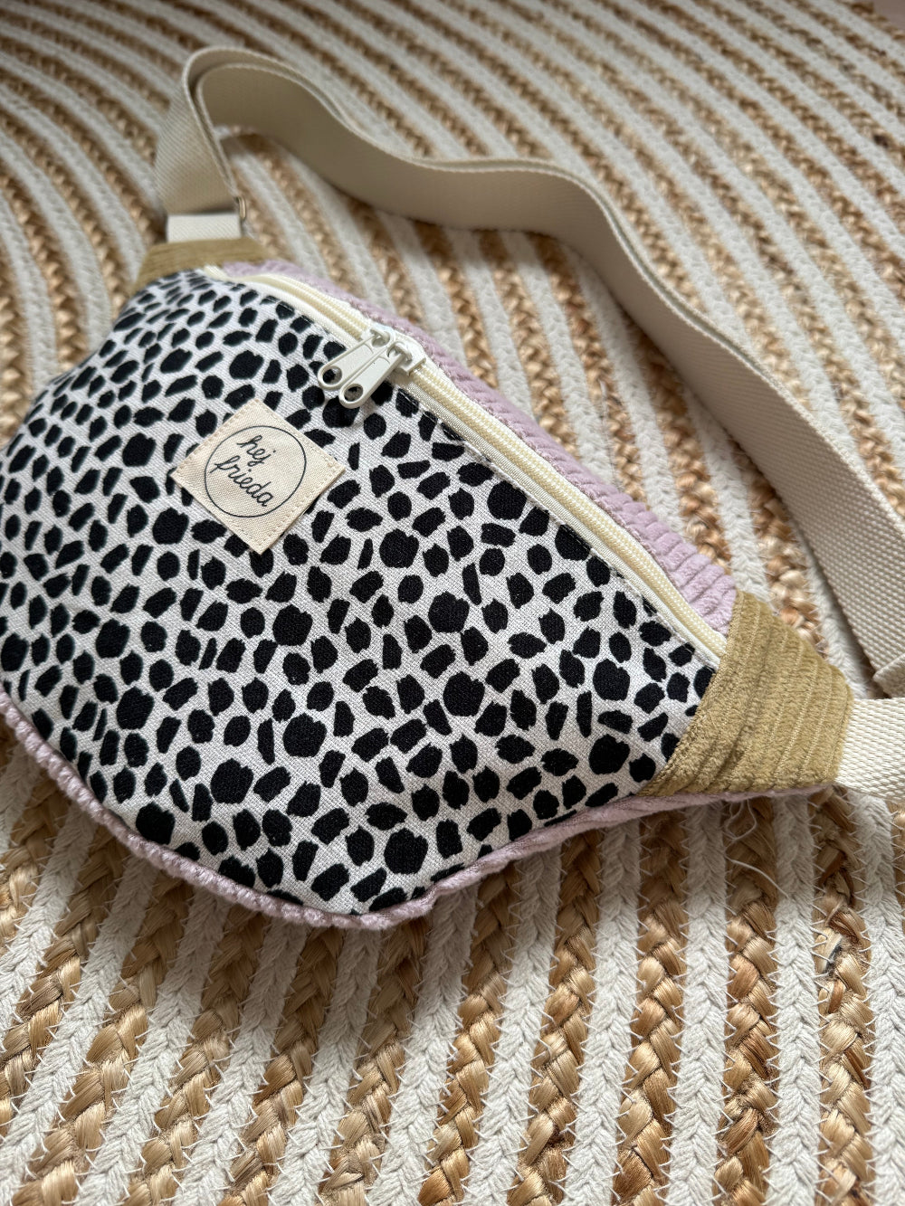 HEDI Hipbag Colorblock Cord Leo/flieder/senf