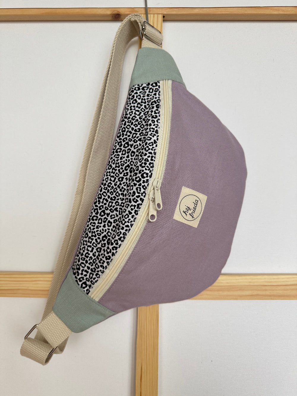 HEDI Hipbag Colorblock Canvas Leo/flieder/mint