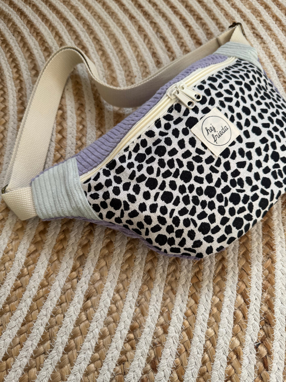 HEDI Hipbag Colorblock Cord Leo/flieder/mint