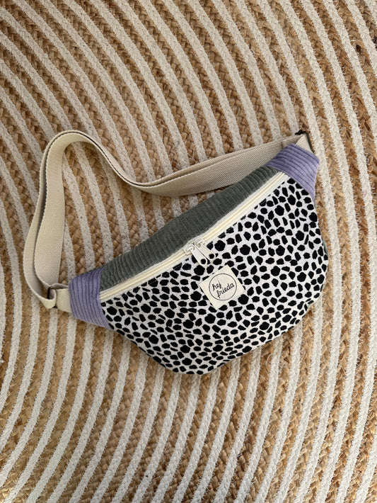 HEDI Hipbag Colorblock Cord Leo/salbei/flieder