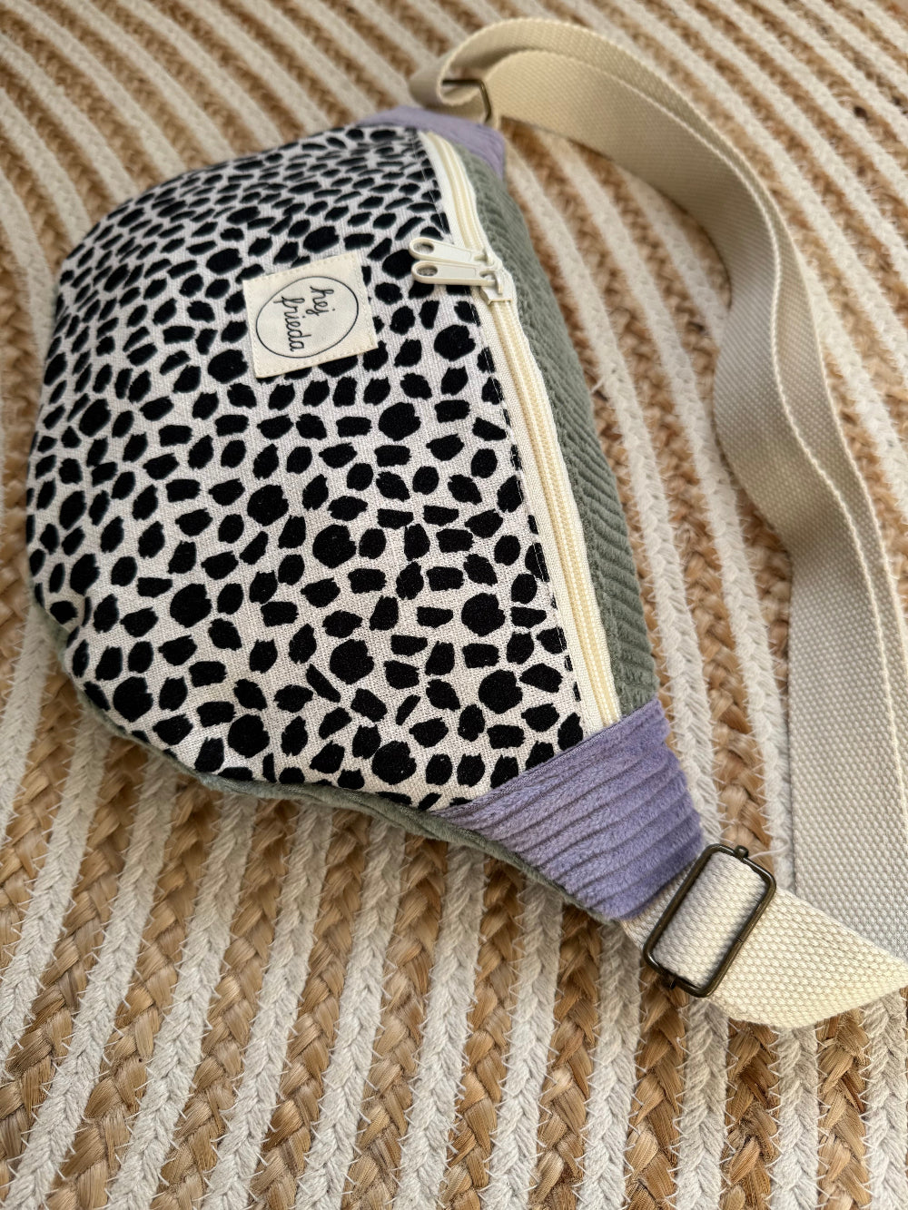 HEDI Hipbag Colorblock Cord Leo/salbei/flieder