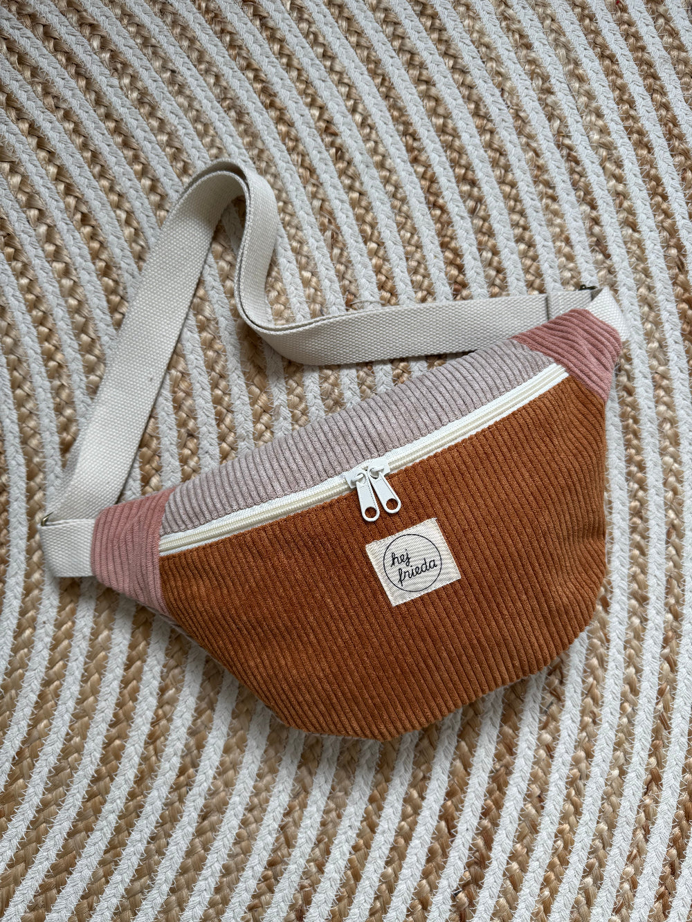 HEDI Hipbag Colorblock Cord Rost/Sand/Rosé