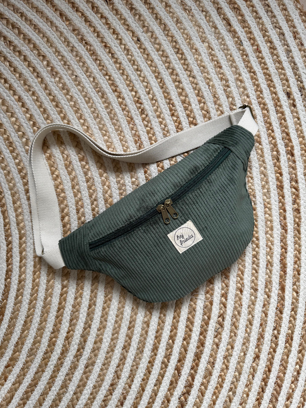 HEDI Hipbag Colorblock Cord Schilfgrün
