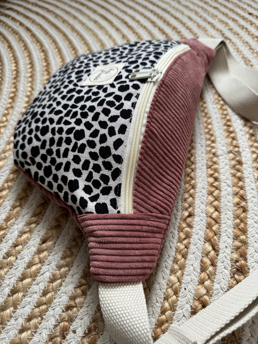 HEDI Hipbag Colorblock Cord Leo/altrosa