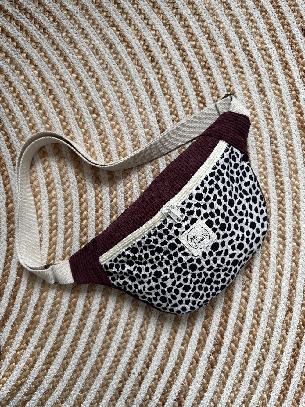 HEDI Hipbag Colorblock Cord Leo/beere