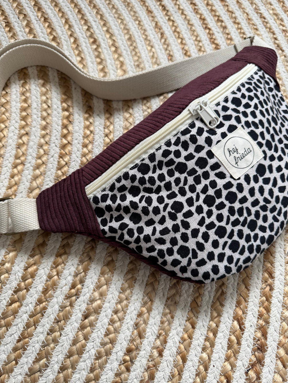 HEDI Hipbag Colorblock Cord Leo/beere